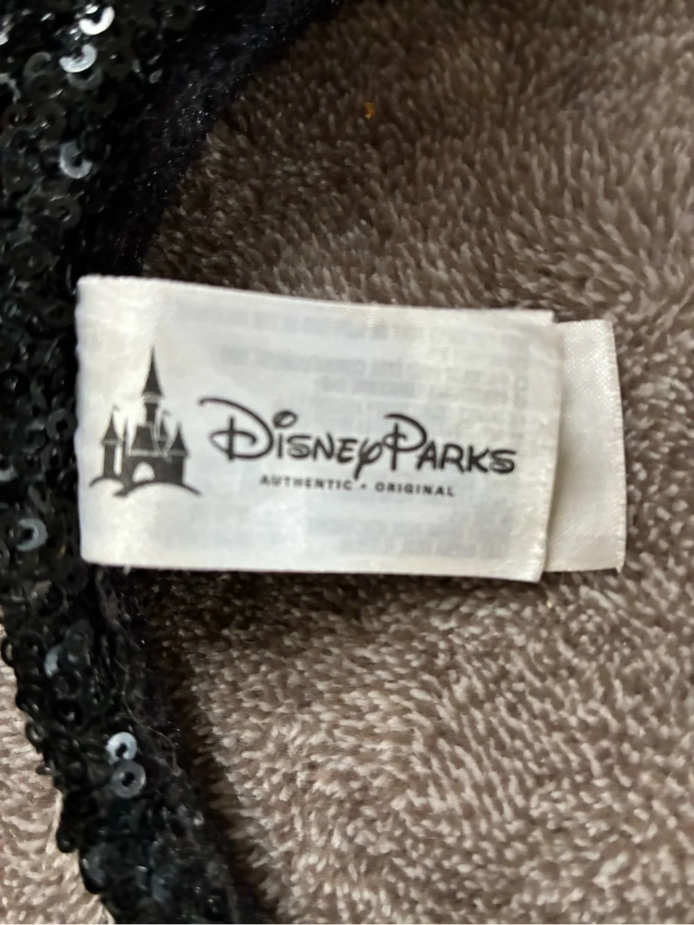 Disney Parks Classic Sequin Minnie Ears Headband Red Sequined Bow Coquette OS